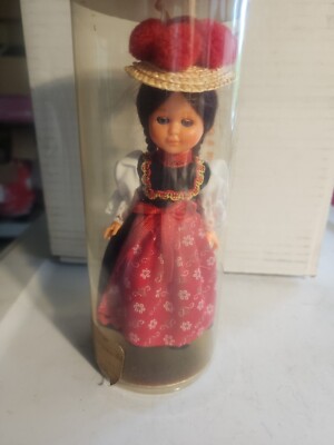 Vintage Trachten Wilhelm German Doll Handmade Original NUR ECHT MIT CELLULOID 