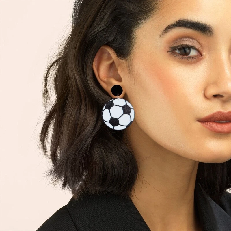 Baseball Rugby Dangle Drop Earrings Football Jewelry for Women Men