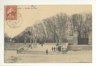 34/ CPA A Lunel Entrée du Parc