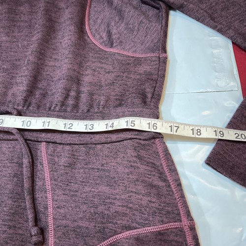 Athleta Purple Knit DRESS Give It Your All Long Sleeved Elastic Waist MEDIUM M - Picture 5 of 15