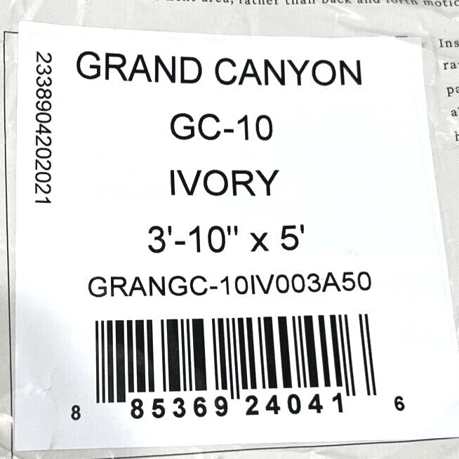 Loloi II Grand Canyon Ivory 3'-10" X 5' Area Rug GRANGC-10IV003A50 (Damaged) - Image 3 of 4