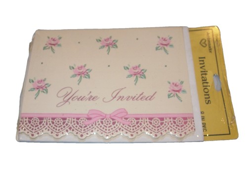 Super Stylish Invitations w/Attachment 8 Pack Birthday Party