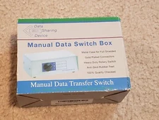 Manual Data Transfer Switch Box A B Vintage Metal 2 PC 1 Monitor Setup VGA MT-15