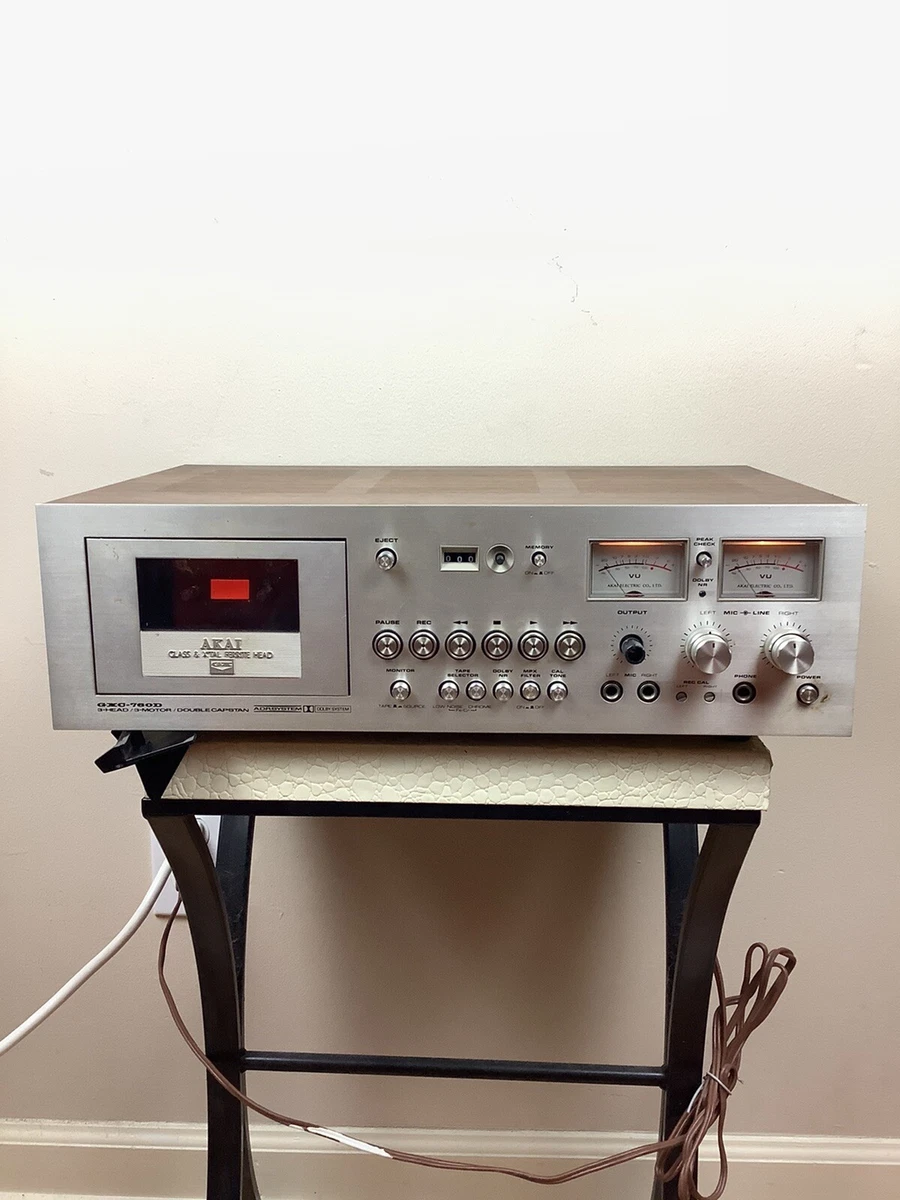 WORKING Vintage Akai GXC-760D Cassette Deck 3 Head 3 Motor Dolby System