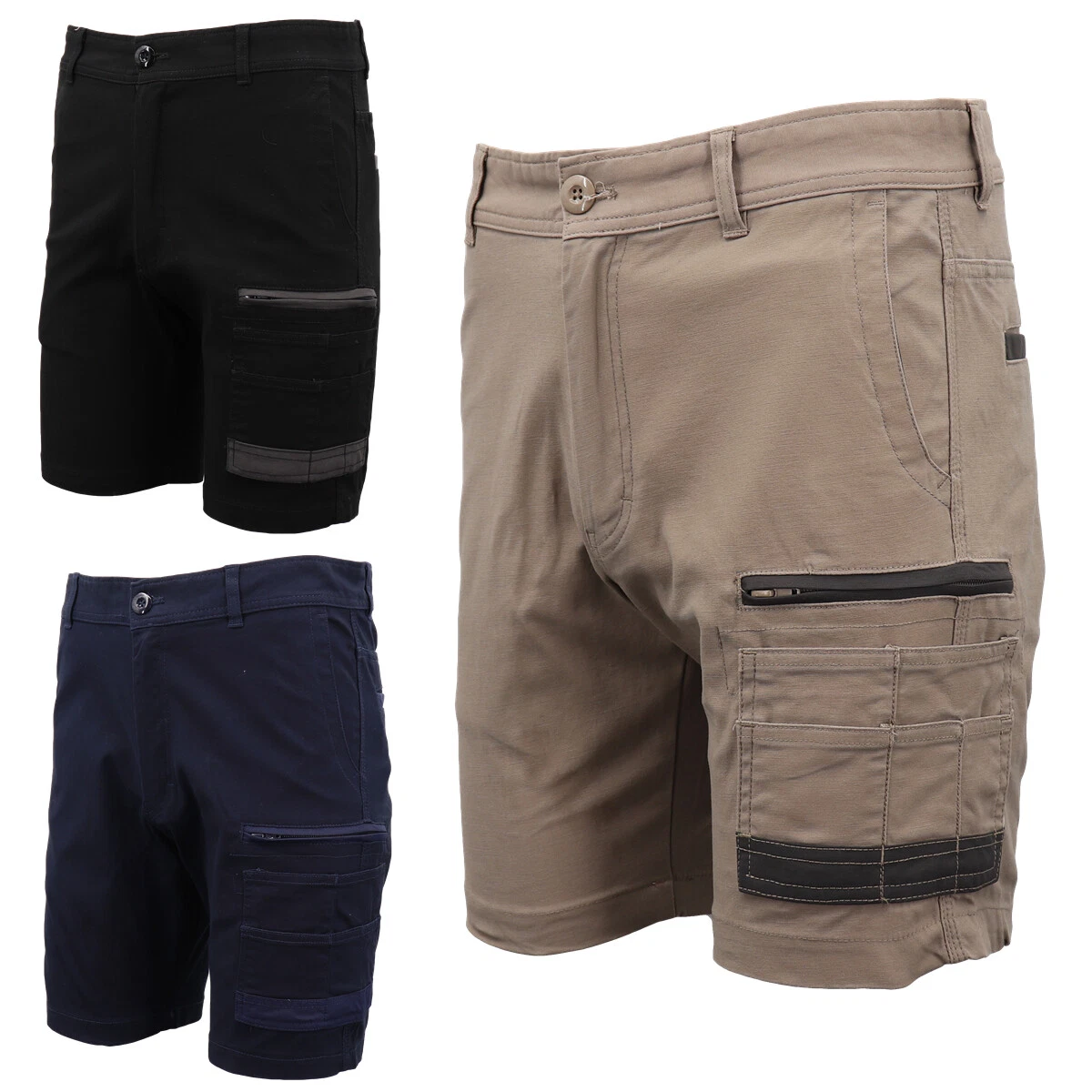 Mens Cargo Cotton Drill Work Shorts UPF 50+ 13 Pockets Tradies Workwear Trousers
Opens in a new wind