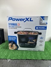 PowerXL StirMax 7.5QT Multi-Cooker 9 Presets 360° Paddle Slow Cook New
