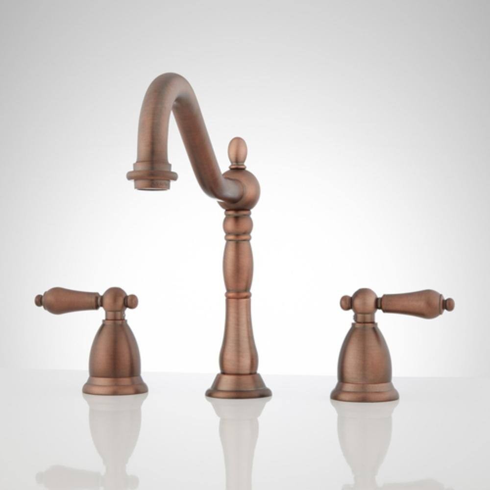 Victorian Gooseneck Lavatory Faucet - Metal Lever Handles - Oil Rubbed 18390₽