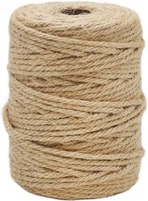 Jute Twine, 165 Feet 4Mm Thick Natural Jute Rope for Crafts, Garden Ties, Climbi