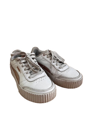 Puma Sneaker für Mädchen Gr. 37 Weiß Schnürschuhe Top Zustand