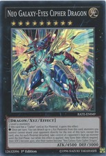 Yugioh Neo Galaxy-Eyes Cipher Dragon RATE-DE049 Super Rare 1. Auflage LP