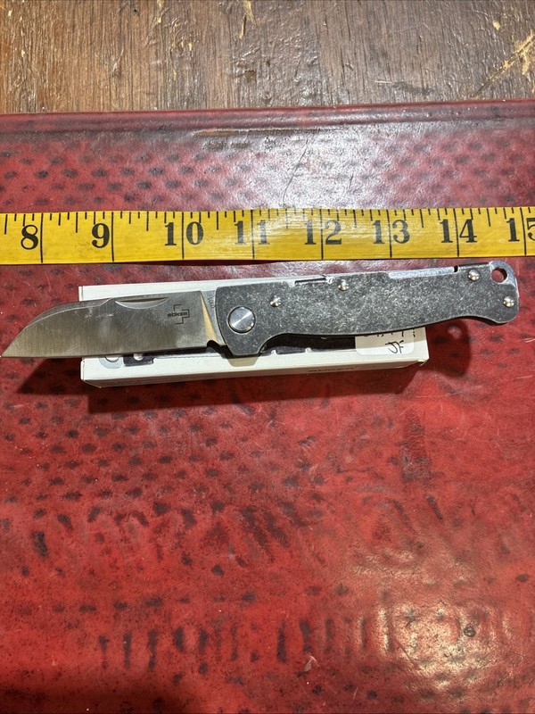 BOKER PLUS® Atlas Backlock Sheepfoot Pocket Knife 2.68" D2 Blade Steel - 01BO867