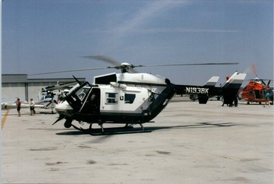 1990s MBB BK 117 Helicopter N193BK Tarmac Aircraft Airshow Vintage Photo