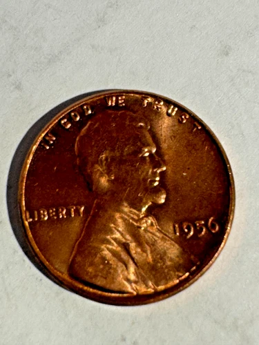 1956 Lincoln Wheat Cent 1C, RD GEM Uncirculated