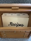 vintage novelty roll-top desk recipe box Wooden — photo 4