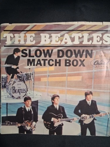 BEATLES "Matchbox / Slow Down" 7" Single 45