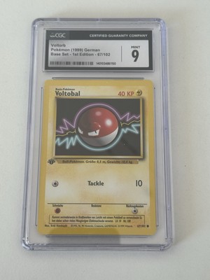 PSA CGC9 - Pokemon Voltorb #67 - 1St. Edition Base Set - Deutsch 1999