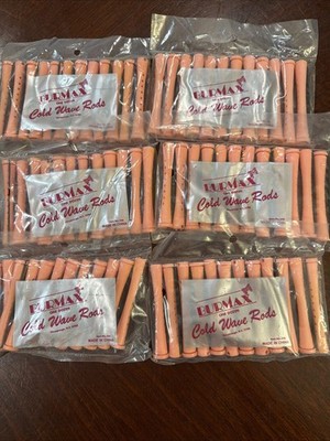 Lot of 6 Dozen Burmax Cold Wave Perming Rods 72pcs -New Sealed - See Description