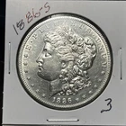 1886-S MORGAN SILVER DOLLAR, AU DETAILS
