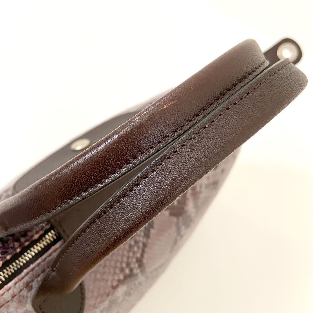 Longchamp Le Pliage Python Pattern Tote Bag Brown… - image 14