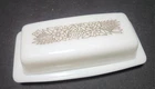 Vintage Pyrex Glass Woodland Butter Dish With Lid 72-b #41 Excellent
