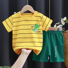 Kids Clothes Set Baby Boy/Girl T-Shirt  Shorts Summer Clothing Cotton Cartoon C