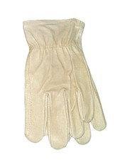 MIDWEST QUALITY SMOOTH GRAIN ALL LEATHER GLOVES Unisex Tan Large Style 660