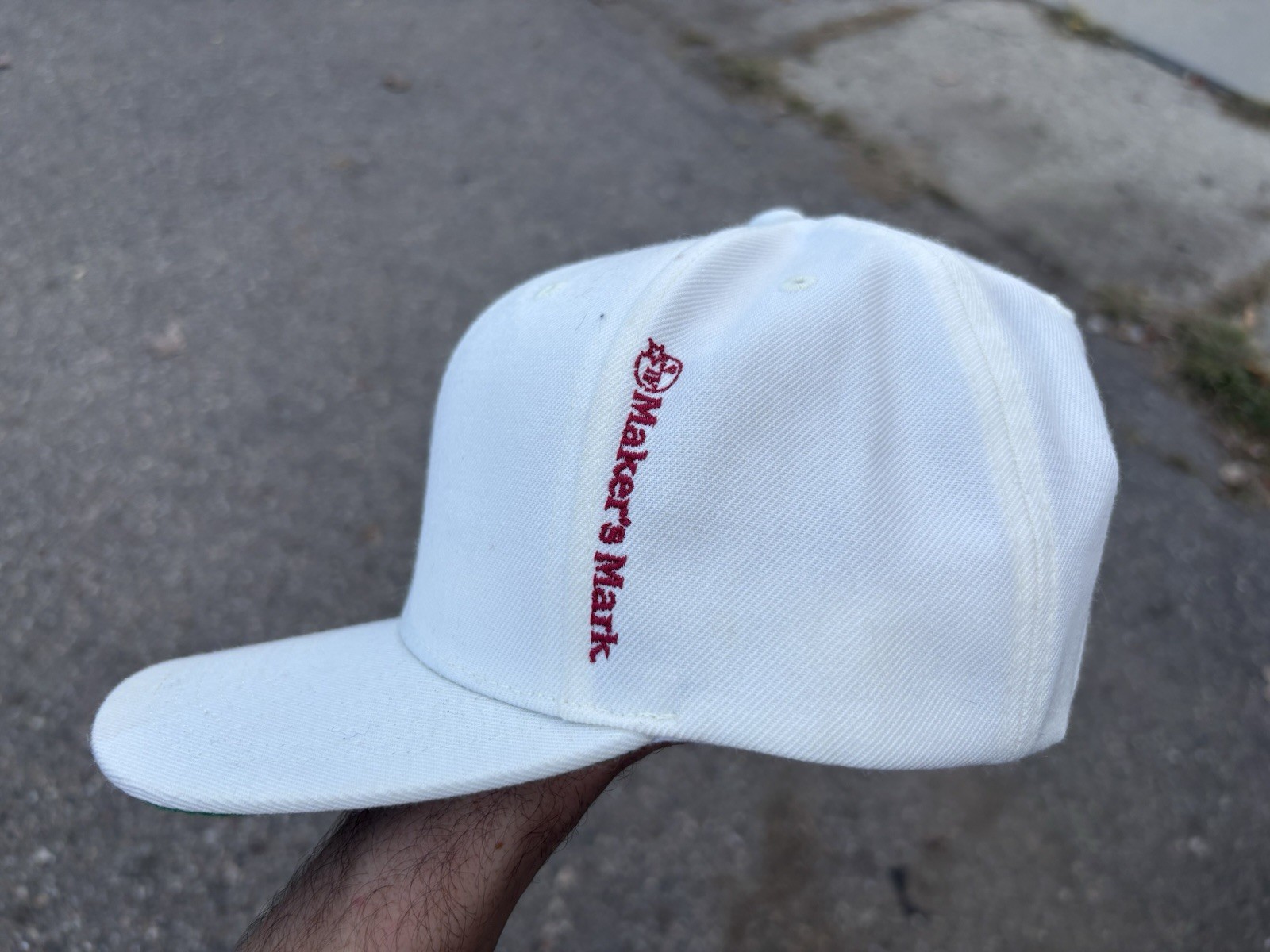 Makers Mark Hat White Snap Back Baseball Cap Alco… - image 5