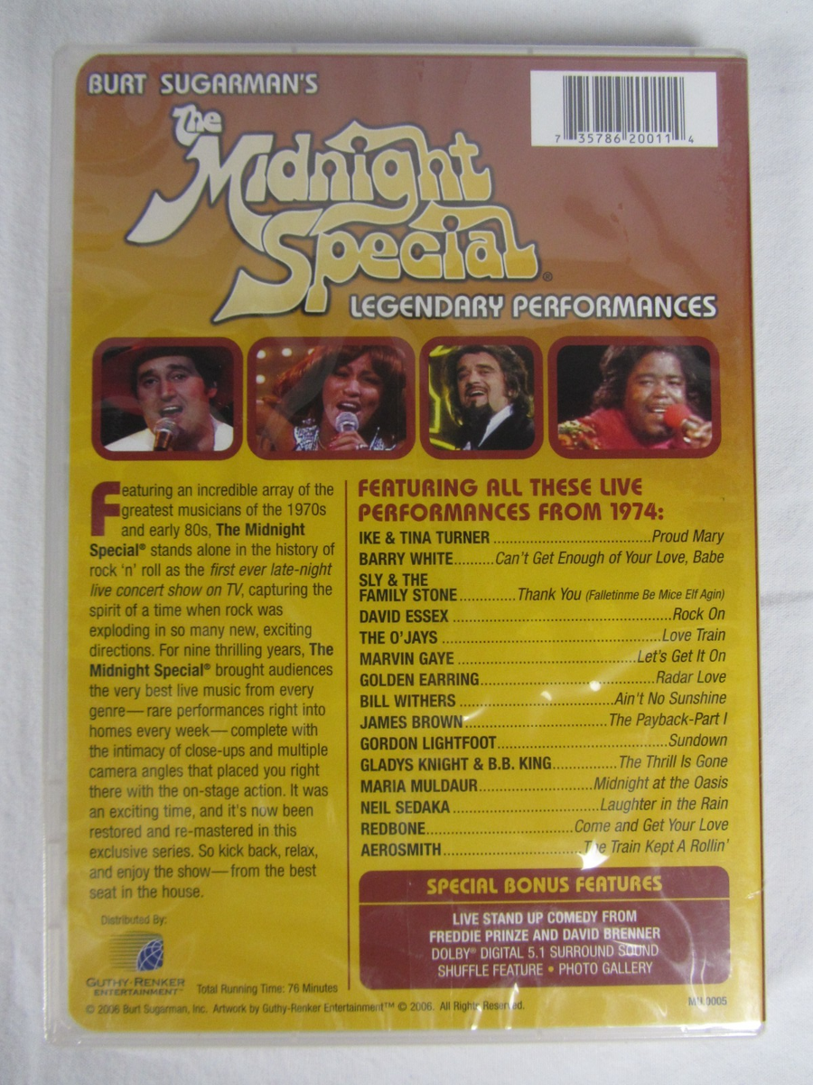 The Midnight Special - Live On Stage in 1974 (DVD, 2006) New