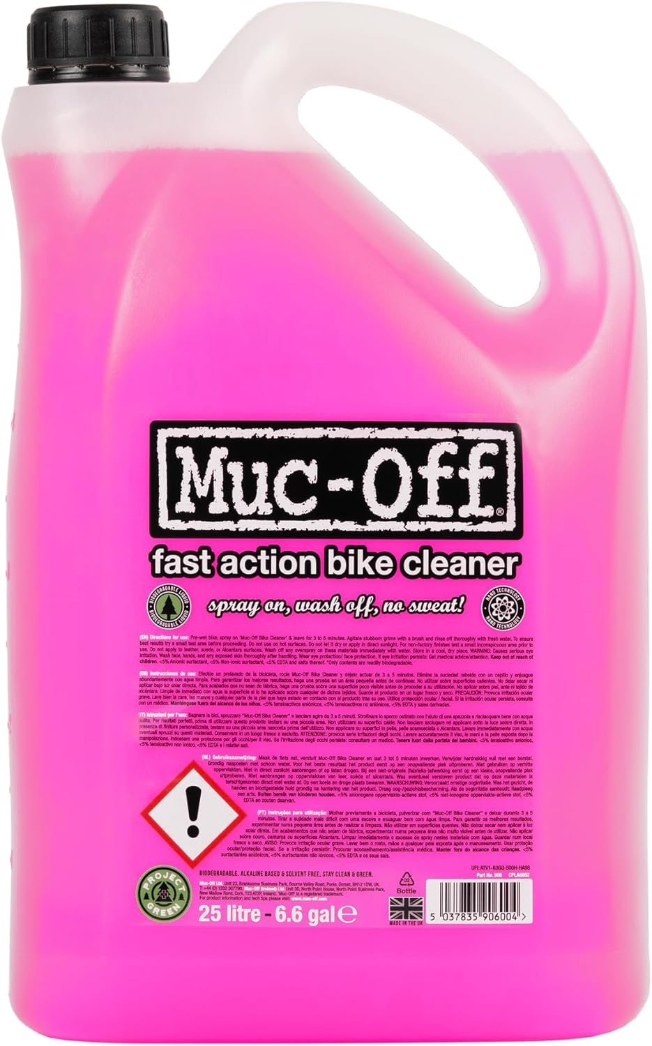 Muc-Off Nano Tech Bike Cleaner - Advanced Cleaning with Nano Technology - Biode