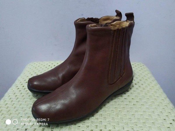 Women Clarks Boots Brown 37 #7AXG
