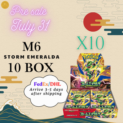 [10set] Storm Emeralda Booster Box Japanese M6 Pokemon Card  w/Shrink