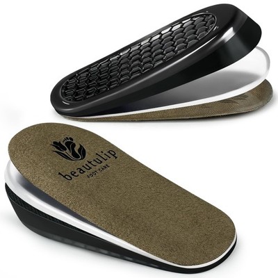 Adjustable Gel Heel Lifts (1 Pair), 1 Inch Height Increase Insoles with High-...