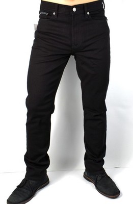 Calvin Klein CK Men's Black Wash Straight leg High Stretch Denim Jeans