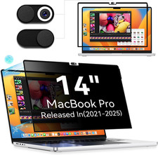 Privacy Screen Protector for Macbook Pro 14 Inch 2021-2025, M1, M2, M3, M4, M5