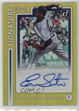 2017 Chronicles Donruss Signature Series Gold 20/25 Ervin Santana Auto 2y0