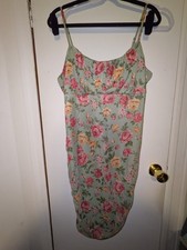 Fashion Nova Floral Mesh Mini Dress