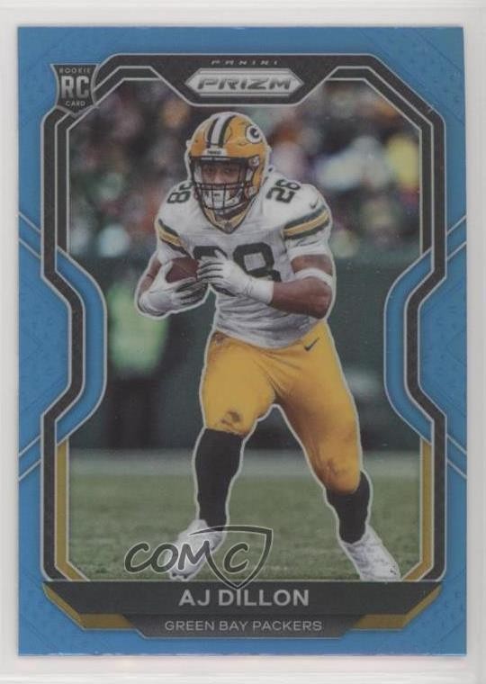 2020 Panini Prizm Rookie Light Blue Prizm AJ Dillon #364 04ag