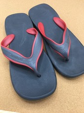 Men's Havaianas WAVE Black Red Slip On Slide Brasil Casual Sandals 45 46 10 11