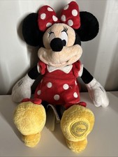 Minnie Mouse Disney Store Exclusive 13 Plush Red Polka Dot Dress Bow