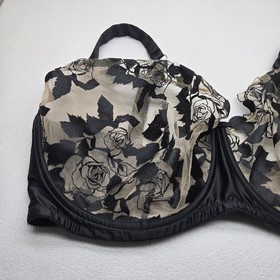 Dita Von Teese Women Bra 40K Black Floral D57027 Balconette Underwired