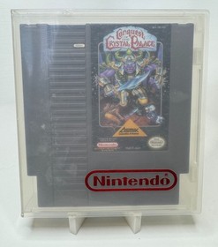 Conquest of the Crystal Palace 1990 NES Cartridge OEM + Clear Clamshell - Tested