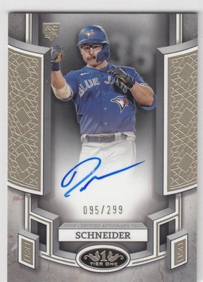 2024 Topps Tier One Break Out /299 Davis Schneider #BOA-DS Rookie Auto RC ZW