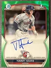 2023 Tommy Hawke 1st Bowman Chrome Auto /99 True Green Refractor RC #CDA-THA