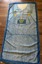 Oshkosh B'gosh The Genuine Article vtge Beach Towel 57" x 29" Bib Overalls