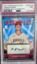 2023 Topps Big League Logan O'Hoppe Opening Act Auto OAA-LOH RC PSA 9 Angels