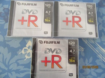 3 x Fujifilm, DVD x R, 120 Min, 4,7 GB, Up To 16 x 