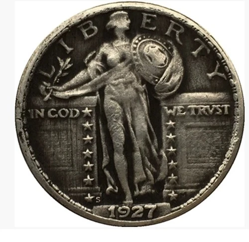 Exceptionally rare--1927-S Standing Liberty Quarter Avidly Pursued Choice