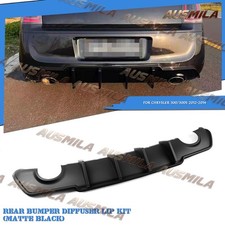 For 2012-14 Chrysler 300 300s Ampp Shark Fin Rear Bumper Diffuser Matte Abs