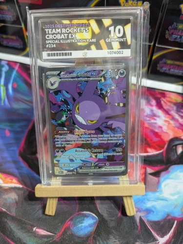 Destined rivals Crobat ex SIR  234/182  - ACE Gem Mint 10 🔥 Perfect subs 🔥