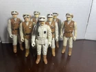 VINTAGE KENNER STAR WARS 1980 HOTH REBEL SOLDIER COMMANDER ARMY LOT 7 FIGURES